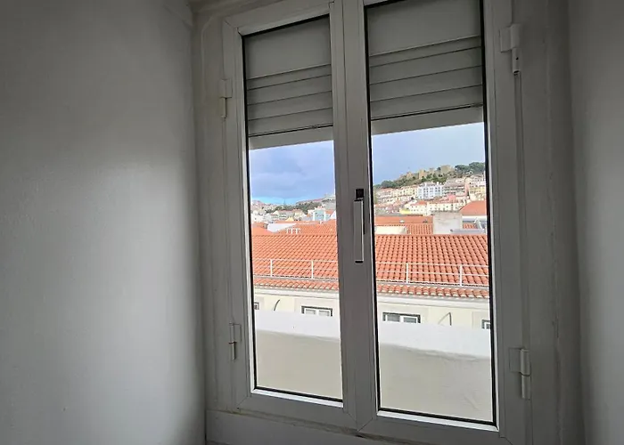 아파트 Rossio Vista Castelo, Santa Justa E Carmo 리스본