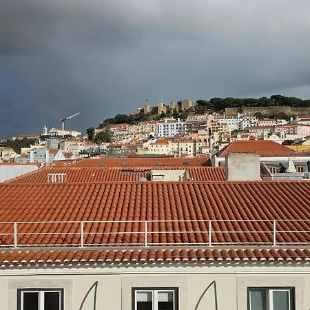 Rossio Vista Castelo, Santa Justa E Carmo Lägenhet *