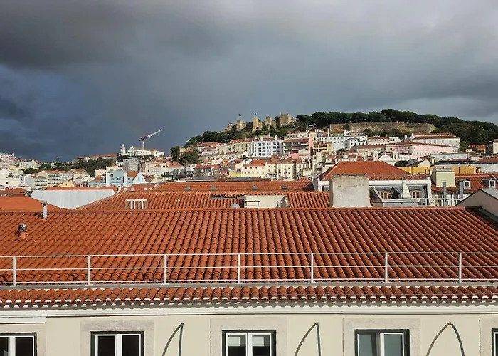 Rossio Vista Castelo, Santa Justa E Carmo דירה *